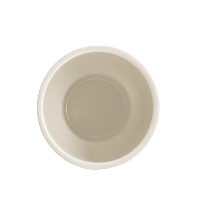 Ceramic Buffalo Pot Planter Matte White (15.5cmx14cmH)
