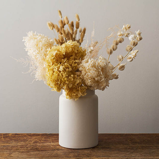 Ceramic Dimi Matte White Vase (17cmx25cmH)