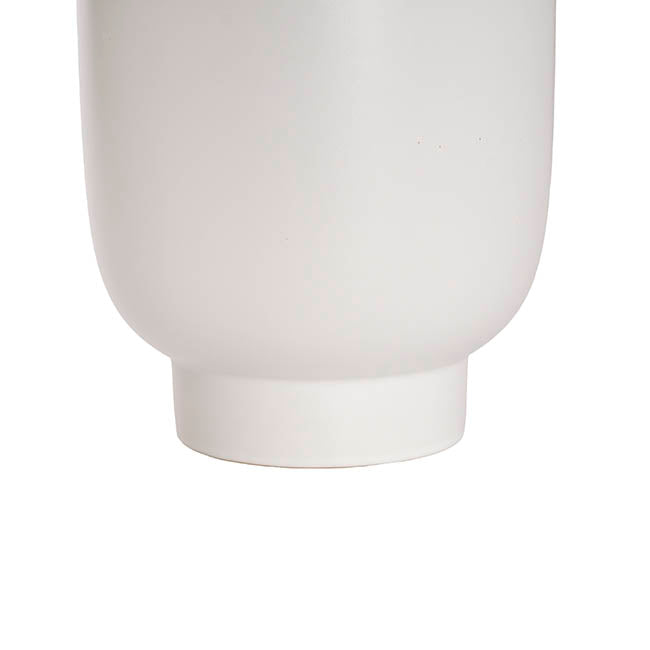Ceramic Buffalo Pot Planter Matte White (15.5cmx17cmH)