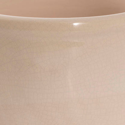 Ceramic Pot Planter White(14.5x14.5x13.5cmH)