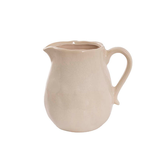 Ceramic Pitcher Vase White (20x16.5x20cmH)