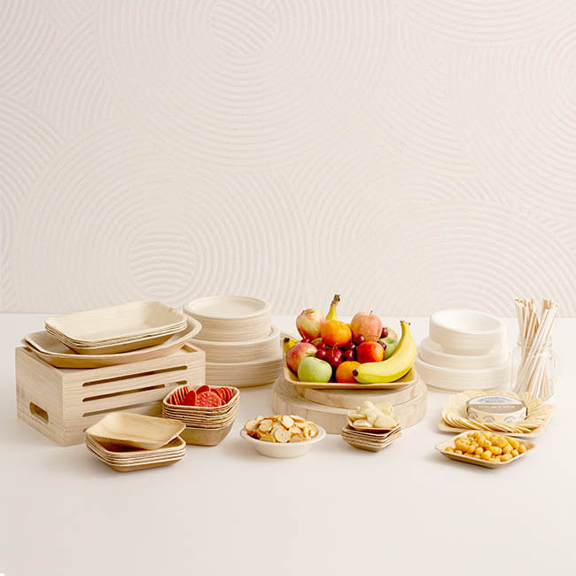 Palm Leaf Square Bowl (12.5cm) Pack 10