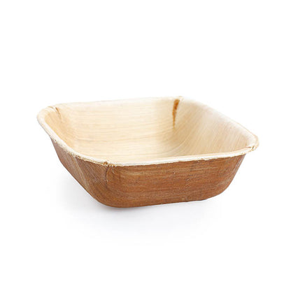 Palm Leaf Square Bowl (12.5cm) Pack 10