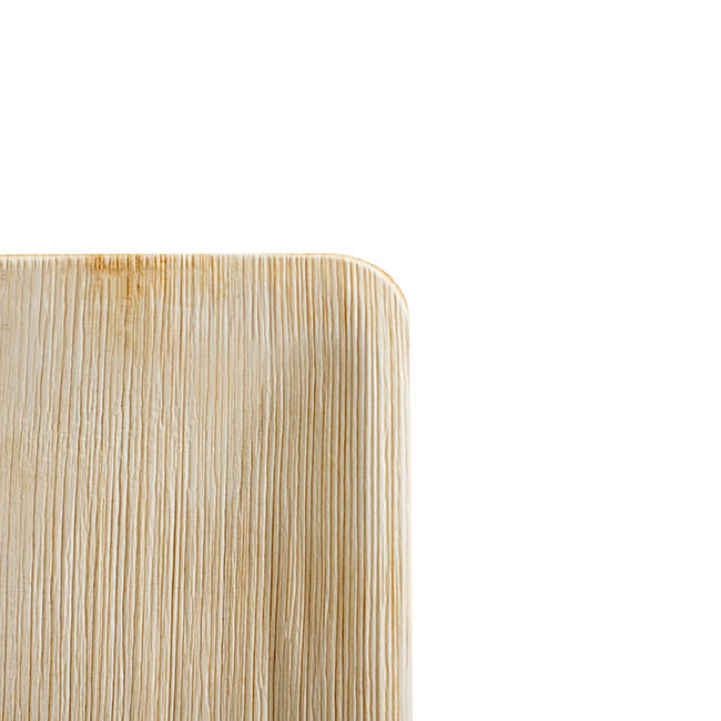 Palm Leaf Square Plate (20cm) Pack 10