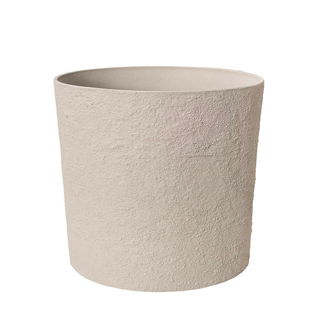 Alto Elements Large Cylinder Pot Set 3 Sandstone Beige