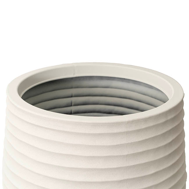 Alto Elements Linear Round Pot Sandstone Beige (53Dx49cmH)