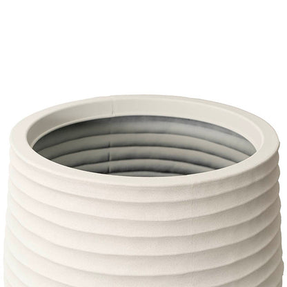 Alto Elements Linear Round Pot Sandstone Beige (53Dx49cmH)