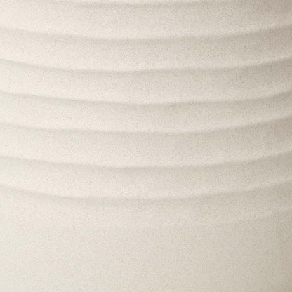 Alto Elements Linear Round Pot Sandstone Beige (30Dx28cmH)
