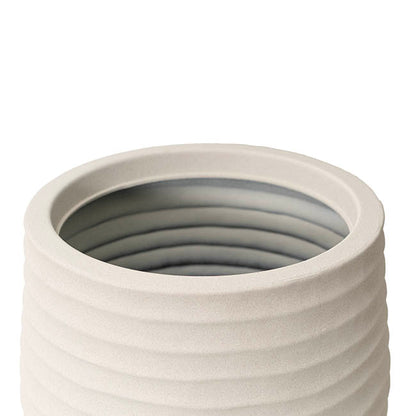 Alto Elements Linear Round Pot Sandstone Beige (30Dx28cmH)