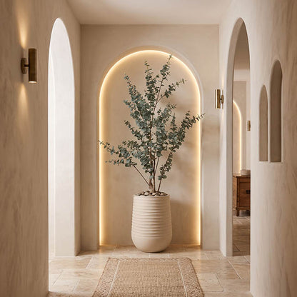 Alto Elements Linear Tall Pot Sandstone Beige (39Dx51cmH)