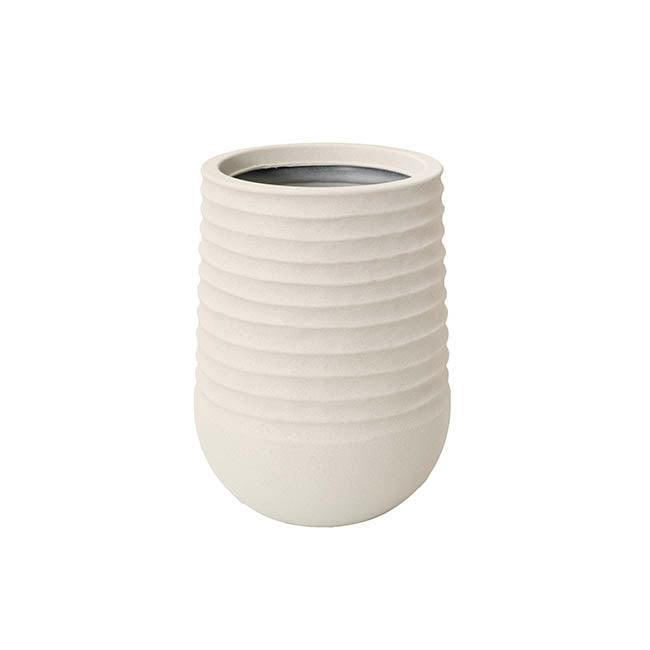 Alto Elements Linear Tall Pot Sandstone Beige (28Dx37cmH)