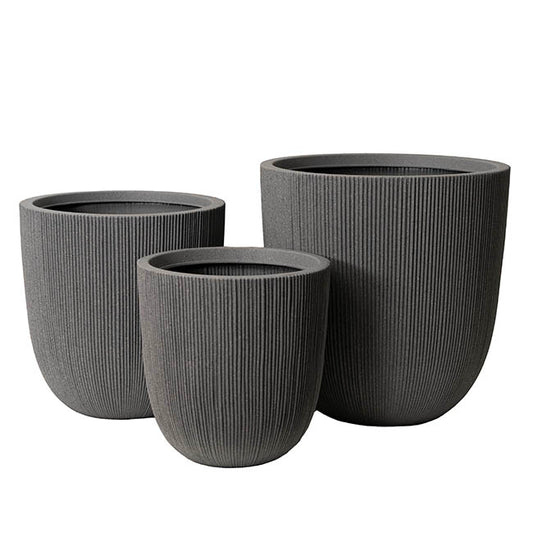 Alto Elements Large Ribbed U Shape Set 3 Mediterranean Grey