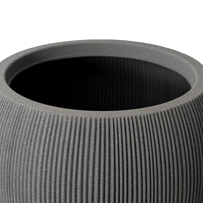 Alto Elements Large Ribbed Bowl Pot Set 2 Mediterranean Grey