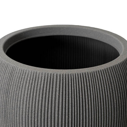 Alto Elements Large Ribbed Bowl Pot Set 2 Mediterranean Grey