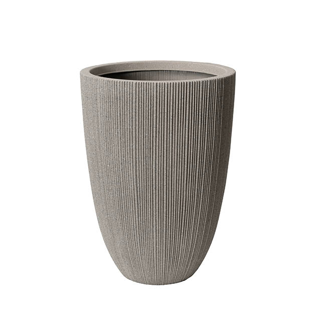 Alto Elements Large Ribbed Tall Pot Medit Beige (44Dx58cmH)