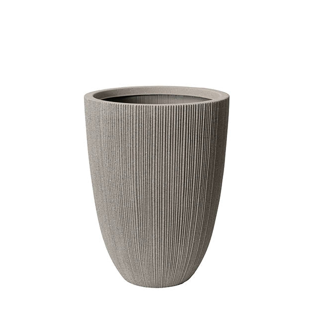 Alto Elements Large Ribbed Tall Pot Set 2 Mediterranean Grey