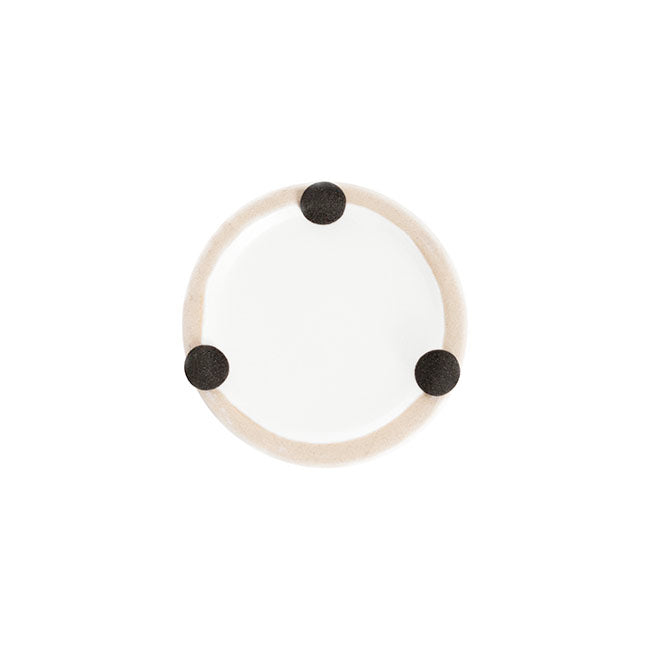 Ceramic Cylinder Pot Mini Satin Matte White (8x7cmH)