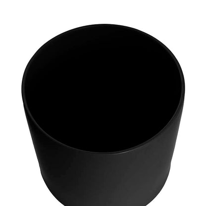 Ceramic Cylinder Pot Satin Matte Black (30x30cmH)