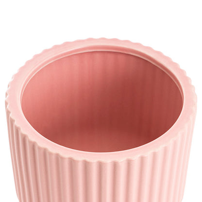 Ceramic Cyprus Egg Cup Vase Matte Light Pink (15Dx20cmH)