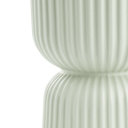 Ceramic Cyprus Egg Cup Vase Matte Sage (12Dx16cmH)