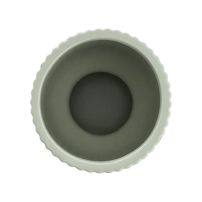 Ceramic Cyprus Egg Cup Vase Matte Sage (12Dx16cmH)