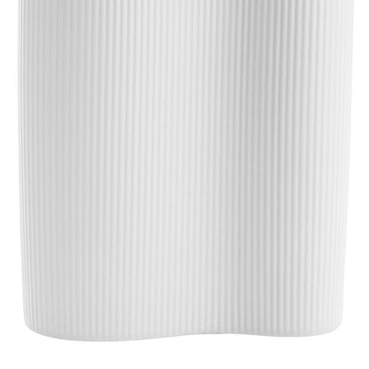 Ceramic Cyprus Muse Vase Matte White (17x7x23cmH)