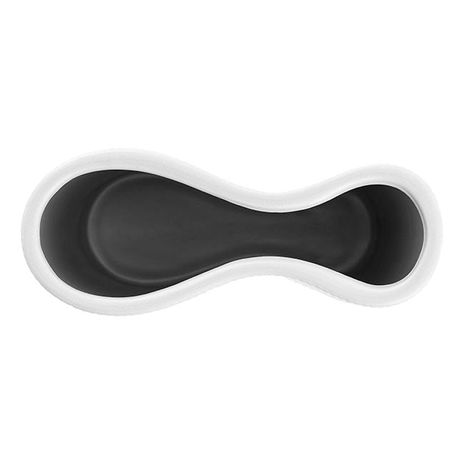 Ceramic Cyprus Muse Vase Matte White (17x7x23cmH)