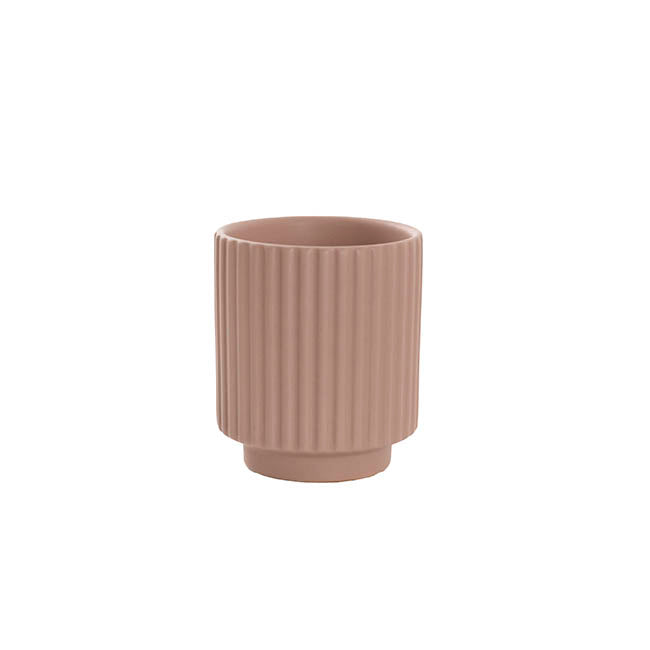 Ceramic Mykonos Muse Vase Matte Nude (8x8x9cmH)