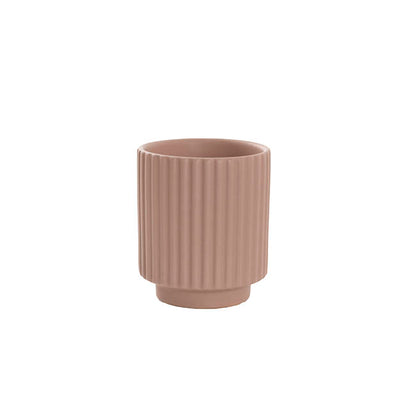 Ceramic Mykonos Muse Vase Matte Nude (8x8x9cmH)
