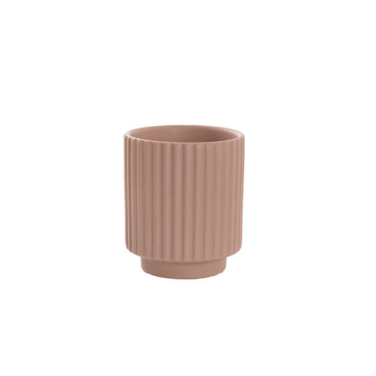 Ceramic Mykonos Muse Vase Matte Nude (8x8x9cmH)