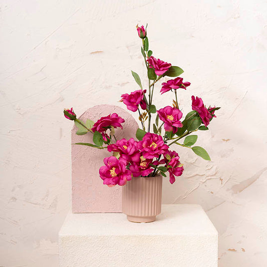 Ceramic Mykonos Muse Vase Matte Nude (8x8x9cmH)