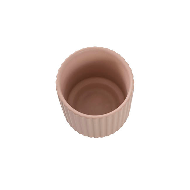 Ceramic Mykonos Muse Vase Matte Nude (8x8x9cmH)