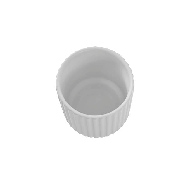 Ceramic Mykonos Muse Vase Matte White (8x8x9cmH)