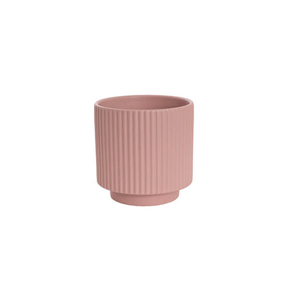 Ceramic Mykonos Muse Vase Matte Blush Pink (11.5x11.5cmH)