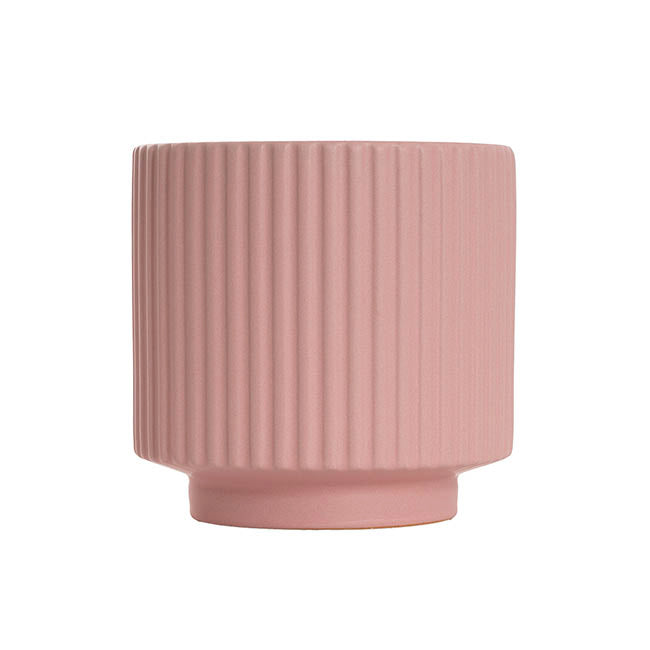 Ceramic Mykonos Muse Vase Matte Blush Pink (11.5x11.5cmH)