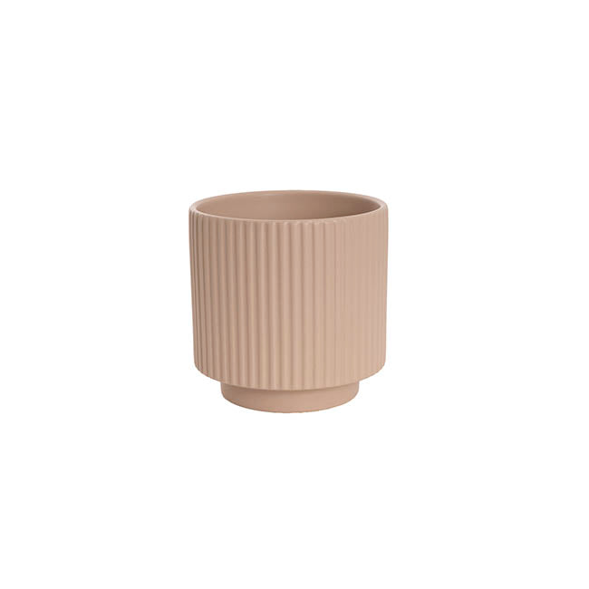 Ceramic Mykonos Muse Vase Matte Nude (11.5x11.5cmH)