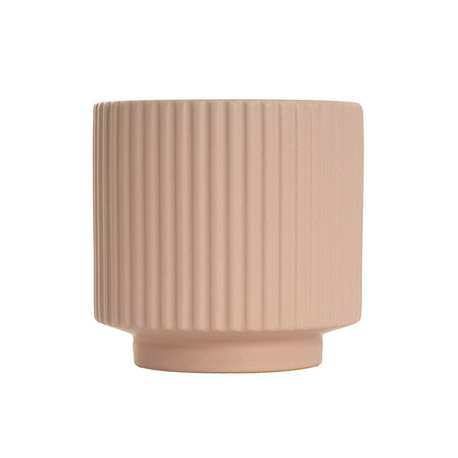Ceramic Mykonos Muse Vase Matte Nude (11.5x11.5cmH)