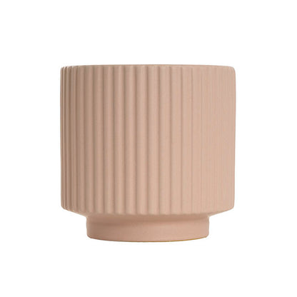 Ceramic Mykonos Muse Vase Matte Nude (11.5x11.5cmH)