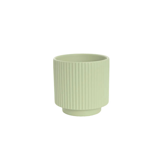 Ceramic Mykonos Muse Vase Matte Sage (11.5x11.5cmH)
