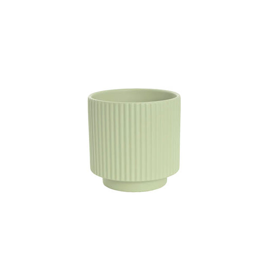 Ceramic Mykonos Muse Vase Matte Sage (11.5x11.5cmH)