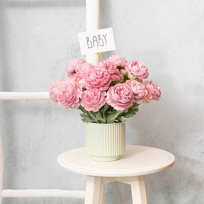 Ceramic Mykonos Muse Vase Matte Sage (11.5x11.5cmH)