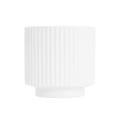 Ceramic Mykonos Muse Vase Matte White (11.5x11.5cmH)