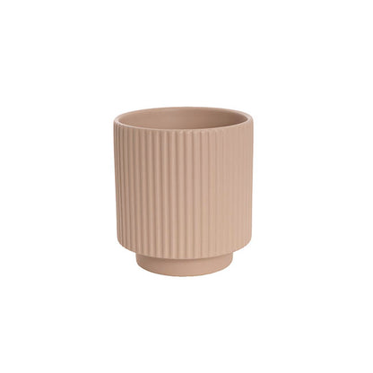 Ceramic Mykonos Muse Vase Matte Nude (14x14x14cmH)
