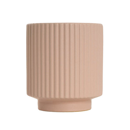 Ceramic Mykonos Muse Vase Matte Nude (14x14x14cmH)