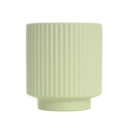 Ceramic Mykonos Muse Vase Matte Sage (14x14x14cmH)