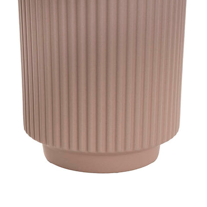 Ceramic Mykonos Muse Vase Matte Nude (14x14x24cmH)