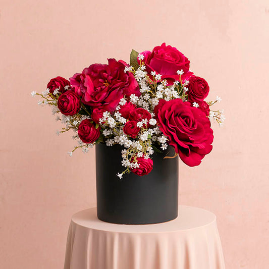 Ceramic Cylinder Pot Satin Matte Black (15.5x15cmH)