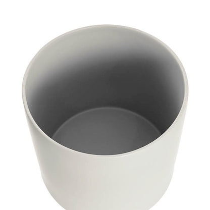 Ceramic Cylinder Dan Plant Pot Matte Light Grey (20x20cmH)