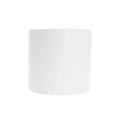 Ceramic Cylinder Dan Plant Pot Matte White (20x20cmH)