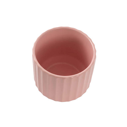 Ceramic Cylinder Sandra Pot Matte Peach Skin (12Dx12cmH)